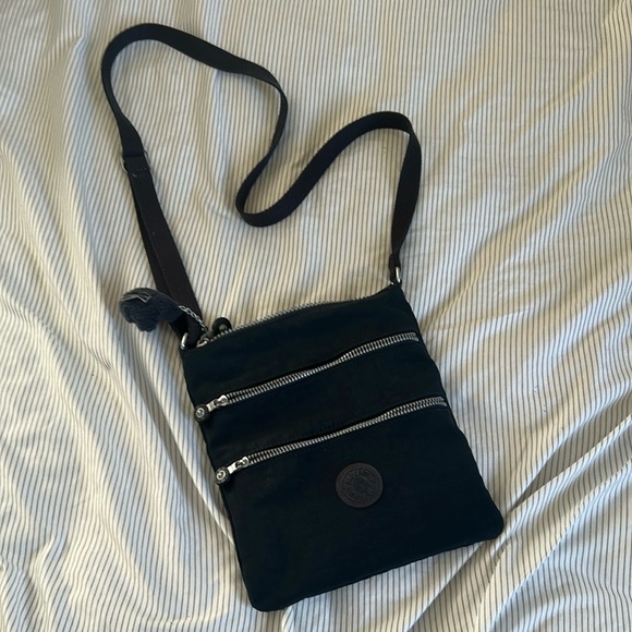 Kipling Black Messenger Bag with Adjustable Strap - Picture 1 of 5